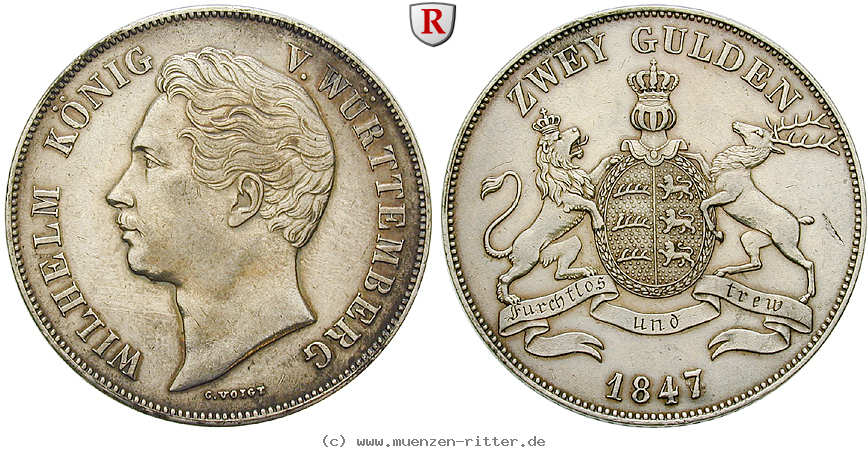 Klicken Sie auf das Bild um es auf Ihrem Rechner zu speichern wuerttemberg-wilhelm-i-doppelgulden/49808.jpg