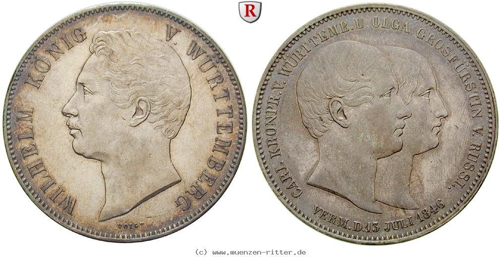Klicken Sie auf das Bild um es auf Ihrem Rechner zu speichern wuerttemberg-wilhelm-i-doppeltaler/27028.jpg