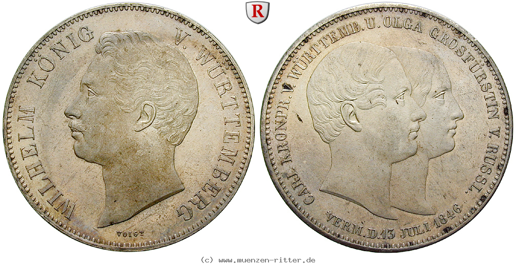 Klicken Sie auf das Bild um es auf Ihrem Rechner zu speichern wuerttemberg-wilhelm-i-doppeltaler/35355.jpg