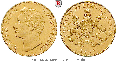 Klicken Sie auf das Bild um es auf Ihrem Rechner zu speichern wuerttemberg-wilhelm-i-dukat/69209.jpg