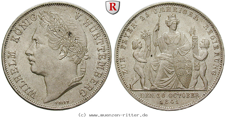 Klicken Sie auf das Bild um es auf Ihrem Rechner zu speichern wuerttemberg-wilhelm-i-gulden/22619.jpg
