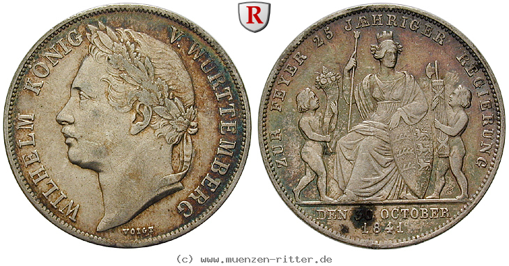 Klicken Sie auf das Bild um es auf Ihrem Rechner zu speichern wuerttemberg-wilhelm-i-gulden/29255.jpg