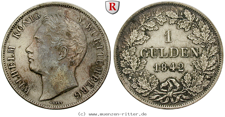 Klicken Sie auf das Bild um es auf Ihrem Rechner zu speichern wuerttemberg-wilhelm-i-gulden/35363.jpg