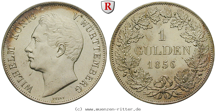 Klicken Sie auf das Bild um es auf Ihrem Rechner zu speichern wuerttemberg-wilhelm-i-gulden/35365.jpg
