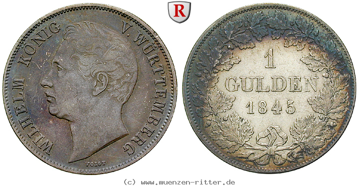 Klicken Sie auf das Bild um es auf Ihrem Rechner zu speichern wuerttemberg-wilhelm-i-gulden/84158.jpg