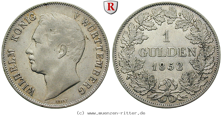 Klicken Sie auf das Bild um es auf Ihrem Rechner zu speichern wuerttemberg-wilhelm-i-gulden/86162.jpg