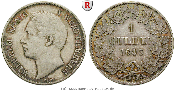Klicken Sie auf das Bild um es auf Ihrem Rechner zu speichern wuerttemberg-wilhelm-i-gulden/90757.jpg