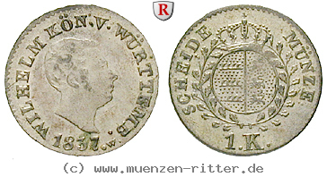 Klicken Sie auf das Bild um es auf Ihrem Rechner zu speichern wuerttemberg-wilhelm-i-kreuzer/41426.jpg