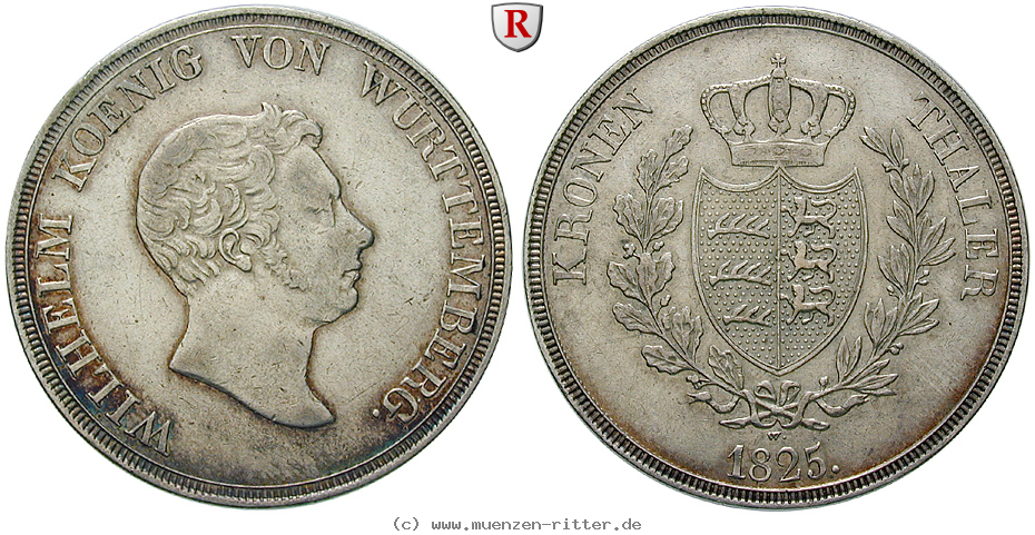 Klicken Sie auf das Bild um es auf Ihrem Rechner zu speichern wuerttemberg-wilhelm-i-kronentaler/66740.jpg