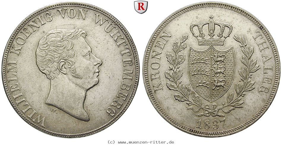 Klicken Sie auf das Bild um es auf Ihrem Rechner zu speichern wuerttemberg-wilhelm-i-kronentaler/85178.jpg