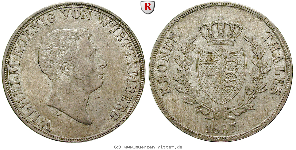 Klicken Sie auf das Bild um es auf Ihrem Rechner zu speichern wuerttemberg-wilhelm-i-kronentaler/89368.jpg
