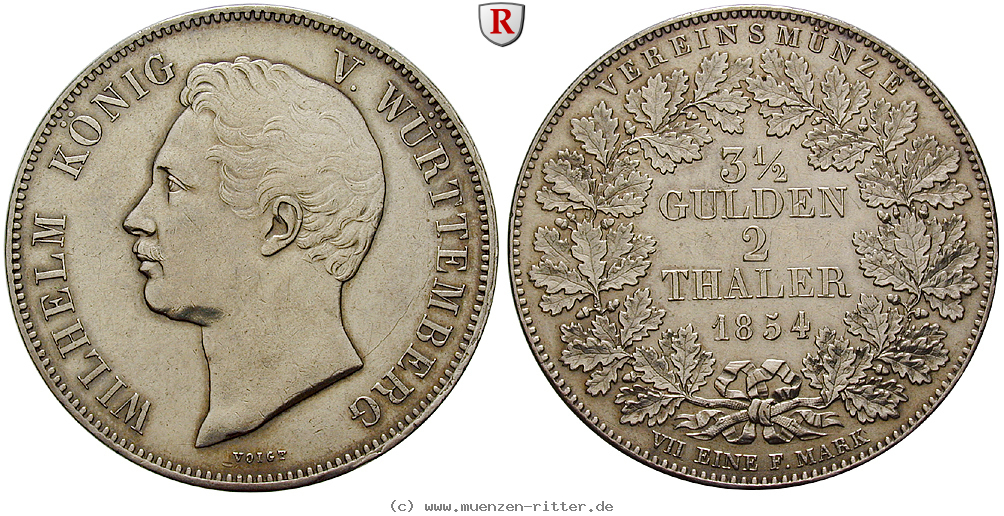 Klicken Sie auf das Bild um es auf Ihrem Rechner zu speichern wuerttemberg-wilhelm-i-vereinsdoppeltaler/94079.jpg
