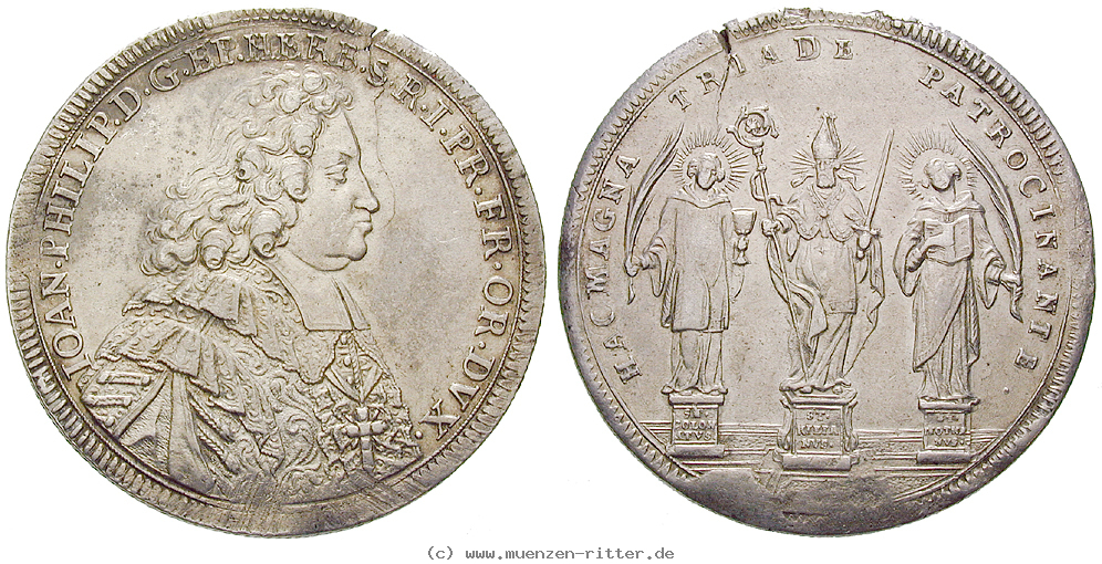 Klicken Sie auf das Bild um es auf Ihrem Rechner zu speichern wuerzburg-bistum-johann-philipp-ii-von-greiffenklau-vollraths-reichstaler/22078.jpg