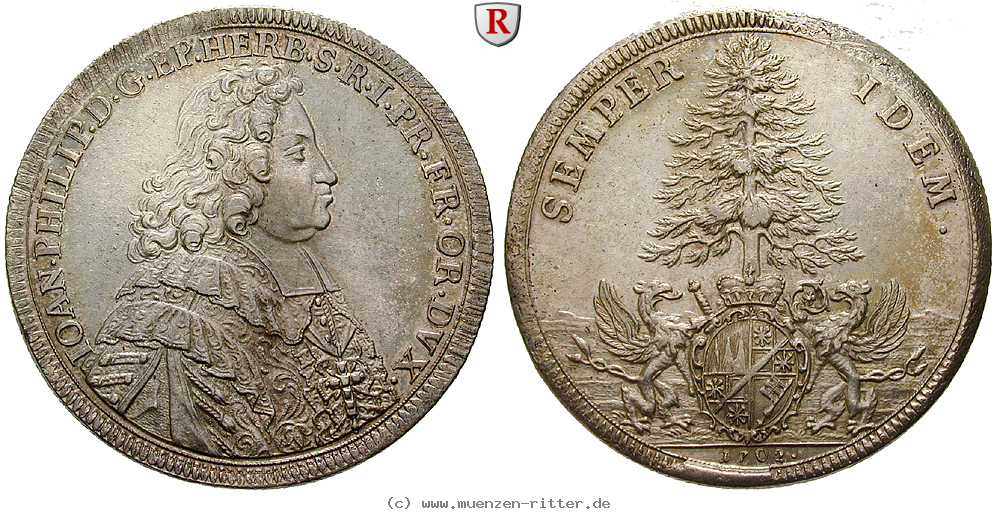 Klicken Sie auf das Bild um es auf Ihrem Rechner zu speichern wuerzburg-bistum-johann-philipp-ii-von-greiffenklau-vollraths-reichstaler/36197.jpg